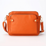 Stiilne beež crossbody kott mitme sahtli ja reguleeritava rihmaga, lukuga taskud, reisikott, lukuga crossbody kott oranž