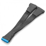 2 tk Emaplaadi USB 3.0 19-pin pistikupesa 1-st 2-sse pikendusjaoturkaabel, 12 cm 19-pin sisemine pikendus