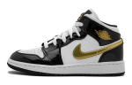 Jordan 1 Mid Patent Must Valge Kuld GS BQ6931-007 38