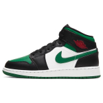 Jordan 1 Mid Green Toe GS 554725-067 37.5