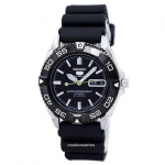 Renoveeritud Seiko 5 Sports Automaatne Jaapanis Valmistatud 23 Juveeli SNZB23J2 Meeste K&auml;ekell must