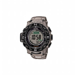 Casio temperatuuri, r&otilde;hu ja k&otilde;rguse m&otilde;&otilde;tmine LED-valgustus P&auml;ikeseenergia Kuus jaama Raadiolained Veekindel ja l&ouml;&ouml;gikindel Kvarts PRW3500T-7 hall v&auml;rv