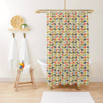 1Pcorla Kiely Lilleline Du&scaron;ikardin - Elav Mitmevarreline V&auml;rviline Muster, Vastupidav Pol&uuml;esterkangas, Masinpestav W180H210(CM)-1 Pcs