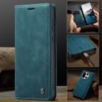 CaseMe Retro Magnetiline Klapp PU Nahast Telefonikott Oneplus 15 jaoks Rahakott Kate Telefonikate Oneplus15 1+15 jaoks Oneplus 15 sinine