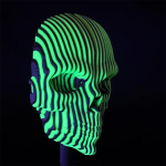 3D-prinditud helendav kvantkolju, Fidget-kolju kingitused, Naljakad lauaornamendid kodu kontori lauale, Unikaalne kvantkolju dekoratsioon blue