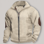 Meeste fliisist kapuutsiga pusa, vabaaja pikkade varrukatega 1/4 lukuga pullover-dressipluusid M khaki