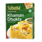 Suhana Khaman Dhokla Kiirsegu 200 g Pakk 4 tk Traditsiooniline Gujarati aurutatud suupiste Lihtne Kiire Hommikus&ouml;&ouml;gi Segu Valmissegu