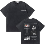 Pestud Vintage Rapper Kanye West L&otilde;petamiskaru Graafiline T-s&auml;rk Meestele Puuvillane T-s&auml;rk Meeste Hip Hop Mood &Uuml;legabariidiline T-s&auml;rk M black