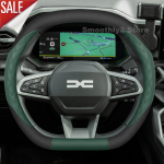 Nahast autojuhtimiskangi kate K&Otilde;IGILE uutele Dacia Duster Bigster Spring 2024 2025 Mitte libisev Auto Dacia Bigster 2025 Tarvikud black