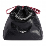 Balenciaga Crush Logotr&uuml;kiga T&otilde;mblukuga Lambanahast Koti Ostukott &Otilde;lakott Piiratud V&auml;ljaanne 7876162AA3C1064 Basic Set (Bag+Dust Bag)