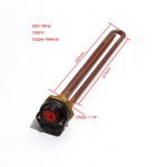 LUJINXUN 250V 50Hz Elektriline veeboileri termostaat temperatuuriregulaator l&uuml;liti BSP 1 1/4 DN32 umbes 41mm keere 1,5 kW 2,5 kW 15A 250V 50Hz