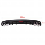 Universaalne tagumise kaitseraua spoiler tagumine huul tagumine spoiler tagumine auto ABS spoiler K&otilde;rge kvaliteet 120-128CM Black 118cm