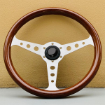 14-tolline JDM Heritage INDY puidust stiilis rool Universaalne klassikaline tuning-spordirool Honda VW BMW jaoks h&otilde;be