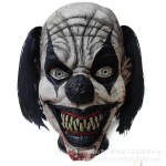 Halloweeni &Otilde;udusklouni Mask Lateksist T&auml;isn&auml;oga Punaste Juustega Parukas Peo Naljakas Peakate COS Rekvisiidid Bloody black-haired clown