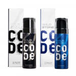 WILD STONE CODE Kroom ja Titaan Pikaajalise Toimega Gaasivaba Kehasprei Meestele, 2 tk pakis (150 ml iga&uuml;ks)