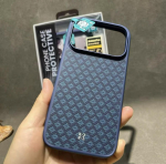 Originaal Benks Sinine Stiil Kevlari Seeria iPhone 17 Pro Maxi jaoks &Uuml;mbris Kootud Aramidkiust &Uuml;mbris iPhone 17 Pro jaoks Carbon Fiber&iPhone17 Pro Max sinine