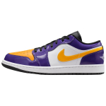 Air Jordan 1 Low Lakers Unisex tossud Lilla Court-Lilla University-Kuldne-Valge-Must-Court-Lilla-Valge IQ9389-547 44.5 white