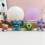 Monsters Inc 4 tk tegevuskujukeste komplekt PVC kogutavad m&auml;nguasjad Mike Sulley Boo Lauakaunistus Kogumisobjektid