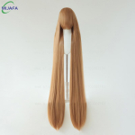 700g K&otilde;rge Kvaliteediga 59 150cm Pikk Sirge Cosplay Parukas Tukaga Blond Pruun Punane Roheline Sinine Kuumakindel Juuksev&auml;rvid Anime Parukad beige