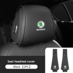 2 tk Auto peatugede kate Auto peatugede padi Kaelapadi &Uuml;mbris Skoda SUPERB RAPID KAROQ FABIA YETI Octavia KAMIQ KODIAQ jaoks nlvg96 gray
