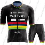 Van Rysel - Roubaix Team Jalgrattas&auml;rk L&uuml;hikeste varrukatega Prantsusmaa R&otilde;ivad Maanteejalgratta S&auml;rgid &Uuml;likond Jalgratta P&uuml;ksid MTB S&auml;rk L