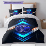 FC Schalke 04 Voodipesu Tekikott Tekk Padjap&uuml;&uuml;r Kodu Kaunistus S&uuml;nnip&auml;evakingitus (1 * tekikott + 2 * padjap&uuml;&uuml;ri, ilma s&uuml;damikuta) 135x200cm gray
