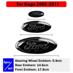 Auto Esiosa Tagumine Embleem Roolikate Kleebis Ford Focus Kuga Edge STline Taurus Escort Mondeo Luukp&auml;ra Sedaan black
