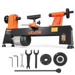 VEVOR Puidutrell 1/2 HP 254 mm x 465 mm Lauapealne Puidutrell Masin 5 kiirust, 650/1100/1600/2200/3200 p/min, T&ouml;&ouml;riistatoe ja Mutriv&otilde;tmetega, Tugev