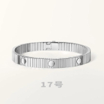 Roostevabast terasest titaanist k&auml;ev&otilde;ru meestele naistele geomeetriline triip kruvi disain minimalistlik reguleeritav k&auml;ev&otilde;ru ehted Silver Minimalist Style 17cm white