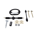 270mm Roolikomplekt 380mm Rooliv&otilde;lliga 440mm Hammaslatt ja Hammasrattad 150mm Roolisammas 80mm H&uuml;lss Go-kart'i jaoks black