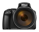 Nikon COOLPIX P1000 digikaamera, must - 125x optiline suum, 3000 mm ekvivalent, 16 MP, 4K UHD video, EVF must