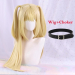 MisaMisa Cosplay Parukas Pikk Kuldne Blondi Naiste Amane Misa Anime Cosplay Parukas Kuumakindel S&uuml;nteetiline Kiud One Size&Other beige
