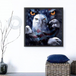 Teemantmaaling &uuml;mmarguste kividega Loomad Teemanttikandid Lindude pildid 30x30