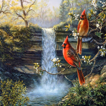 Teemanttikandid Mosaiik isetehtud kivikivid tikandid maalimine kingitus linnu juga Teemantseinakunstid 30x30CM