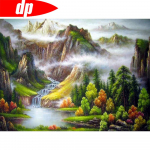 Teemantmaal &uuml;mmarguste kividega Maaliline teemanttikandid Loodus Teemantmosaiik M&uuml;&uuml;k Teemantkunst 20X30CM