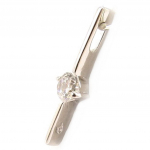 Les Tr&eacute;sors De Lily [C3625] &ndash; valge 'C&acirc;lin' h&otilde;bedane ripats valge