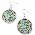 NOA [G0402] - Boucles Cr&eacute;ateur 'Paquerettes' tutti frutti mitmev&auml;rviline