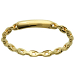 Alliance Plaqu&eacute; Or 'Lien d'Amour' dor&eacute; - 10x2 mm 50 kuld