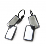 NOA [J1732] - Dormeuses Cr&eacute;ateur 'Arlequin' gris noir hall