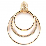 Les Tr&eacute;sors De Lily [K9523] - kullatud ripats  Goddess  valge kuld - 33x24 mm kuld