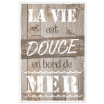 Les Tr&eacute;sors De Lily [Q8266] - Pruun 'Messages' l&otilde;uend (Mere &auml;&auml;res on elu magus) - 40x60 cm pruun