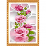 Kuldne Panno, T&auml;is-, DIY teemanttikandid, 5D, teemantmaal, ristpistes, 3D, teemant, n&auml;put&ouml;&ouml; 20X30CM