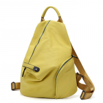 Zency ehtsast nahast igap&auml;evane vabaaja seljakott naistele Klassikaline must koolikott Vintage naiste seljakott kollane