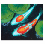 Teemanttikandid Koi Fish 5D DIY Teemantmaaling Teemantmosaiikpildid Kodukaunistus 20X30CM