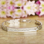 Uus vasest kristallist k&auml;ev&otilde;ru naistele Roosikulda v&auml;rvi Link Pulseiras Naiste roostevabast terasest k&auml;ekett
