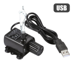 DECDEAL USB harjadeta veepump koos kurnaga &Uuml;livaikne Mini DC5V mikroharjadeta veepump must
