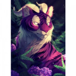 5D DIY Teemanttikandid Mets Lilla Tiigri Teemantmaal Ristpistes T&auml;isteemant-teemantmosaiik Kodukaunistus Full Square (20X30CM)