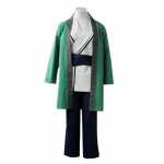 Scione Anime multifilm Tsunade Cosplay kost&uuml;&uuml;mide pidulik Halloweeni roheline kimono t&auml;iskomplekt XS