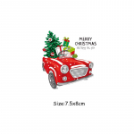 Vana kooli j&otilde;uluauto termokleebis Plaaster Soojus&uuml;lekandega pestav Uus moodne isetegemise T-s&auml;rk Teksad Kaunistus triigitavad &uuml;lekanded 7.5x8 cm