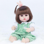 Realistlikud Reborn Baby Dollls 16-tolline elutruu kaalutud v&auml;ikelapse t&uuml;druku nukk seelikuga V&Otilde;I j&auml;nesega pl&uuml;&uuml;sist m&auml;nguasi l&otilde;igatud karunuku kinkekomplekt lastele 3+ G